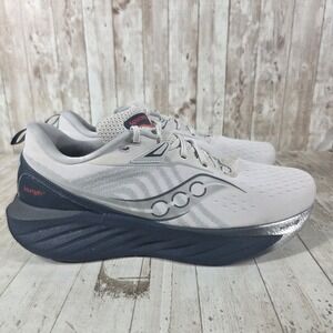 Saucony Triumph 22 Mens Running Shoes White Silver Navy S20964-218 Size 13